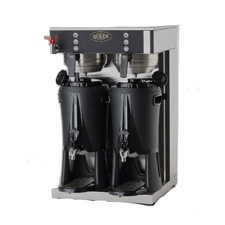 进口商用咖啡机QUEEN Cater 双头咖啡机连开水(配保温桶)