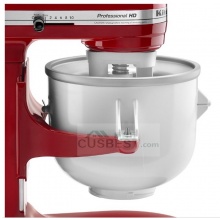 美国KitchenAid KICA0WH 2夸脱冰淇淋机 附带站立式搅拌机