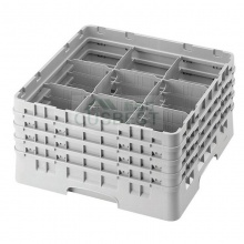 CAMBRO 9S434-151 132 mm - 9格高脚杯架(浅灰色)